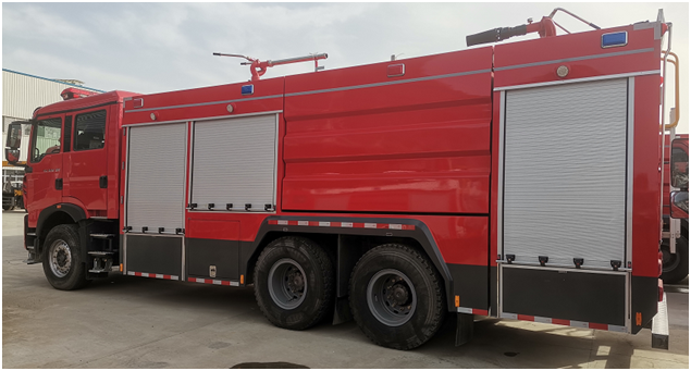 國六 10噸豪沃后雙橋干粉泡沫聯用消防車